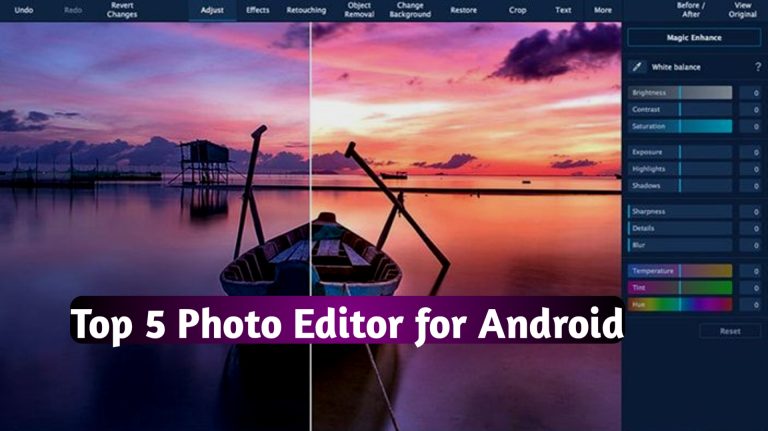Top 5 photo Editor for Android