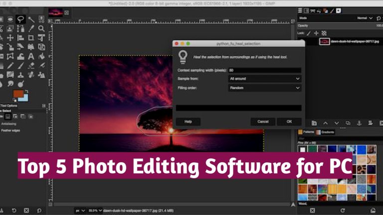 Top 5 photo editing software